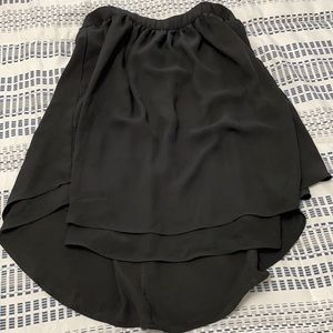 Black chiffon skirt